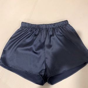 Sattin blue shorts